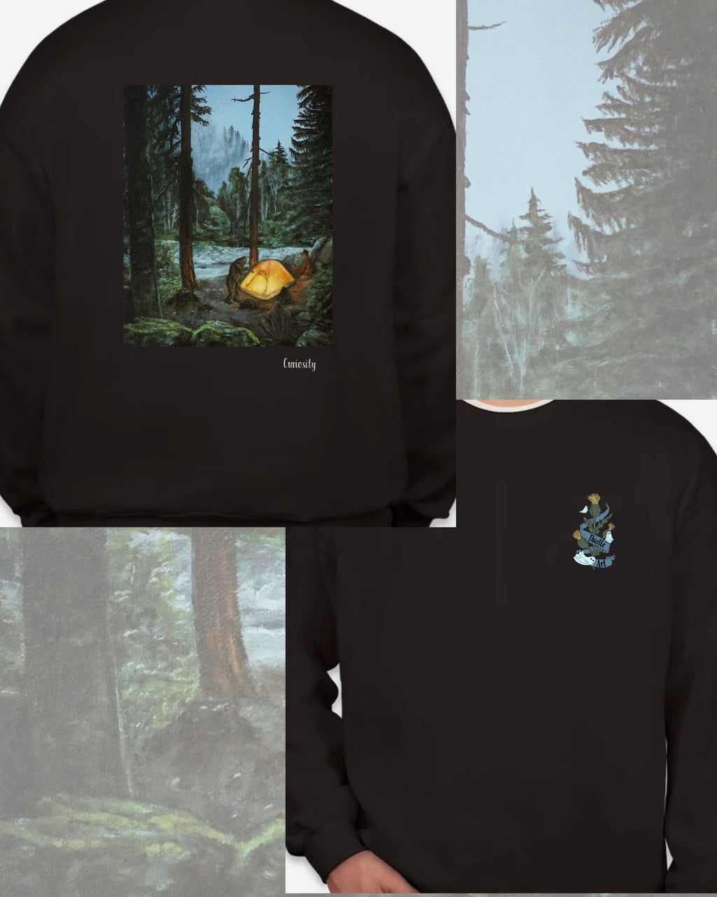Crewneck Sweatshirt/ T-Shirt “Curiosity”