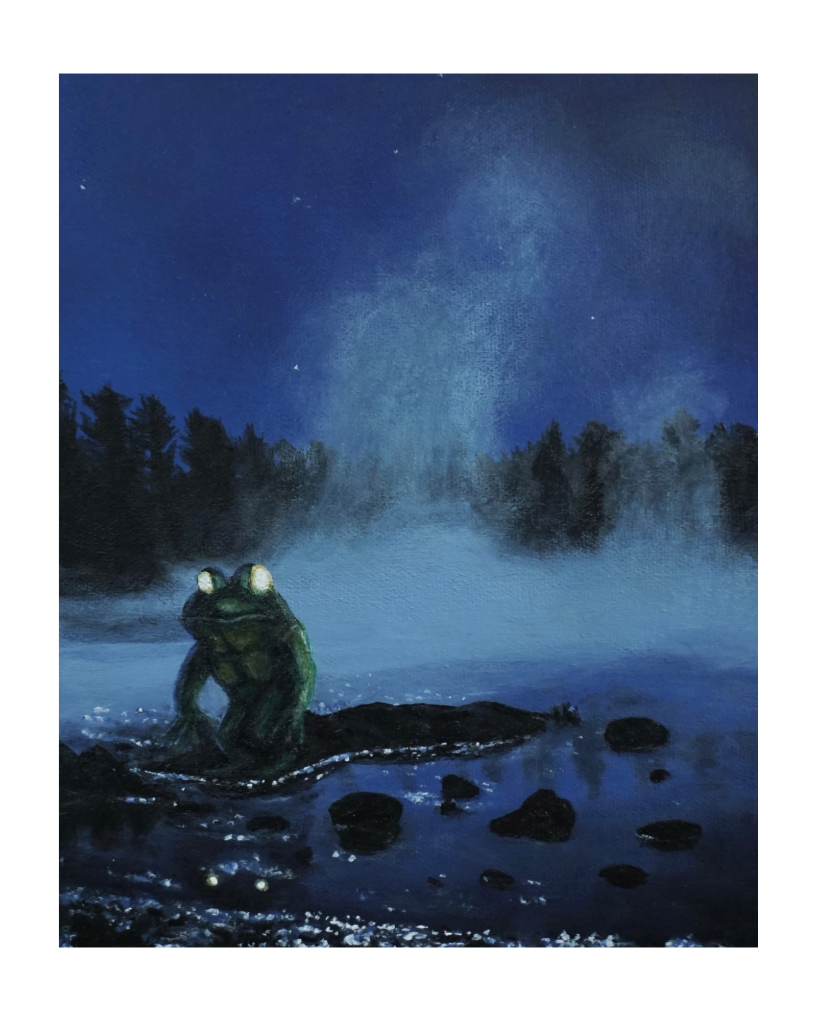 “Frogman” print