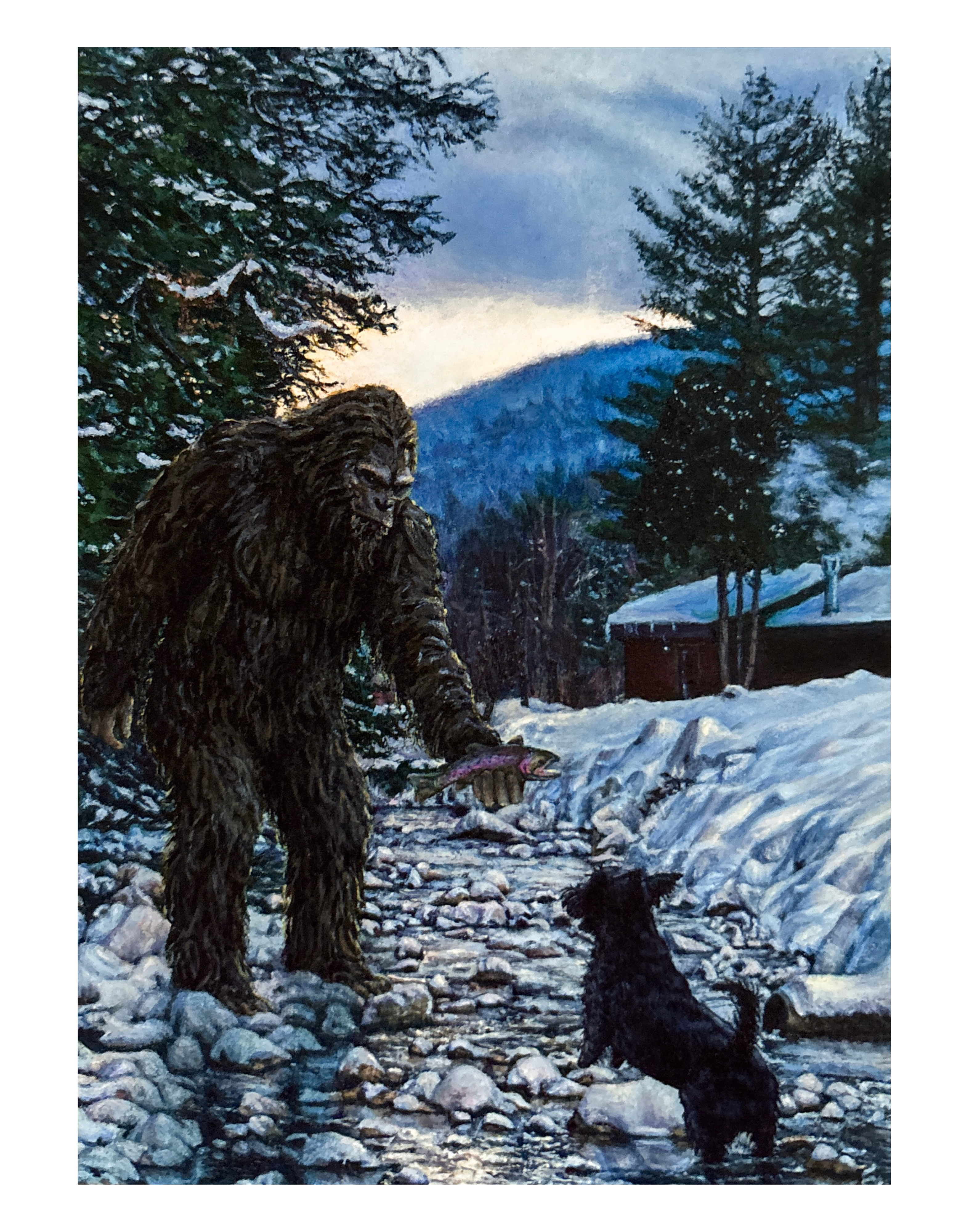“Green Mountain Bigfoot” print