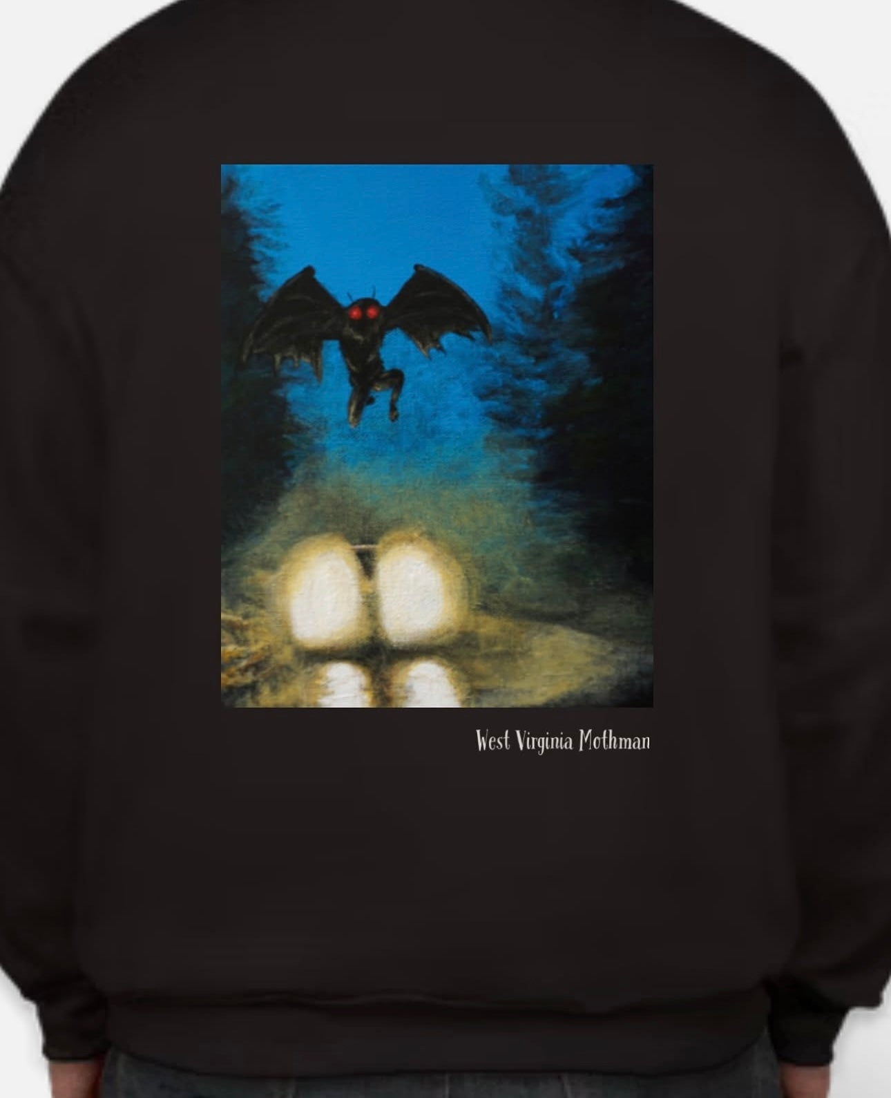 Crewneck Sweatshirt/ T-Shirt “West Virginia Mothman”