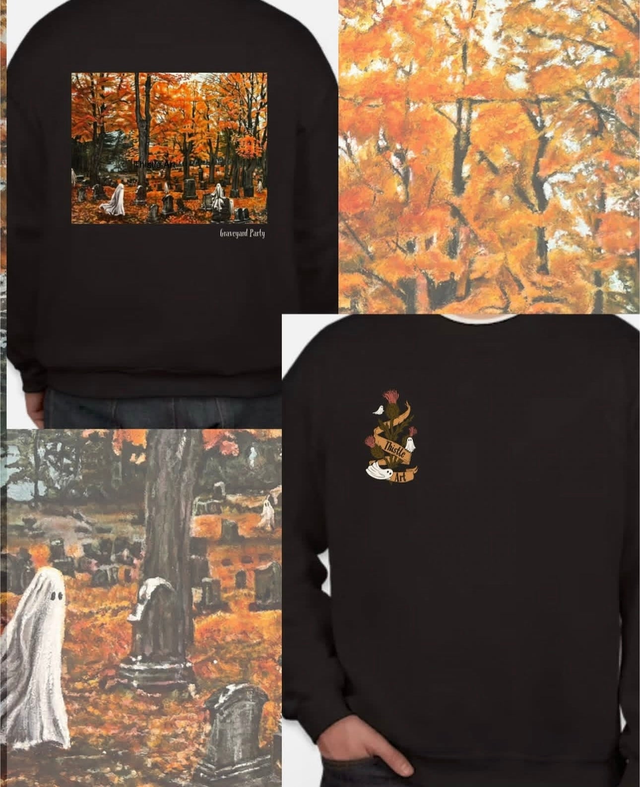 Crewneck Sweatshirt/ T-Shirt “Graveyard Party”