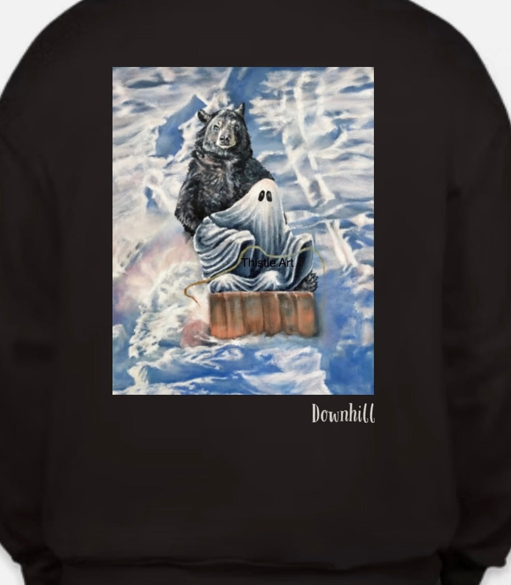 Crewneck Sweatshirt/ T-Shirt “Downhill”