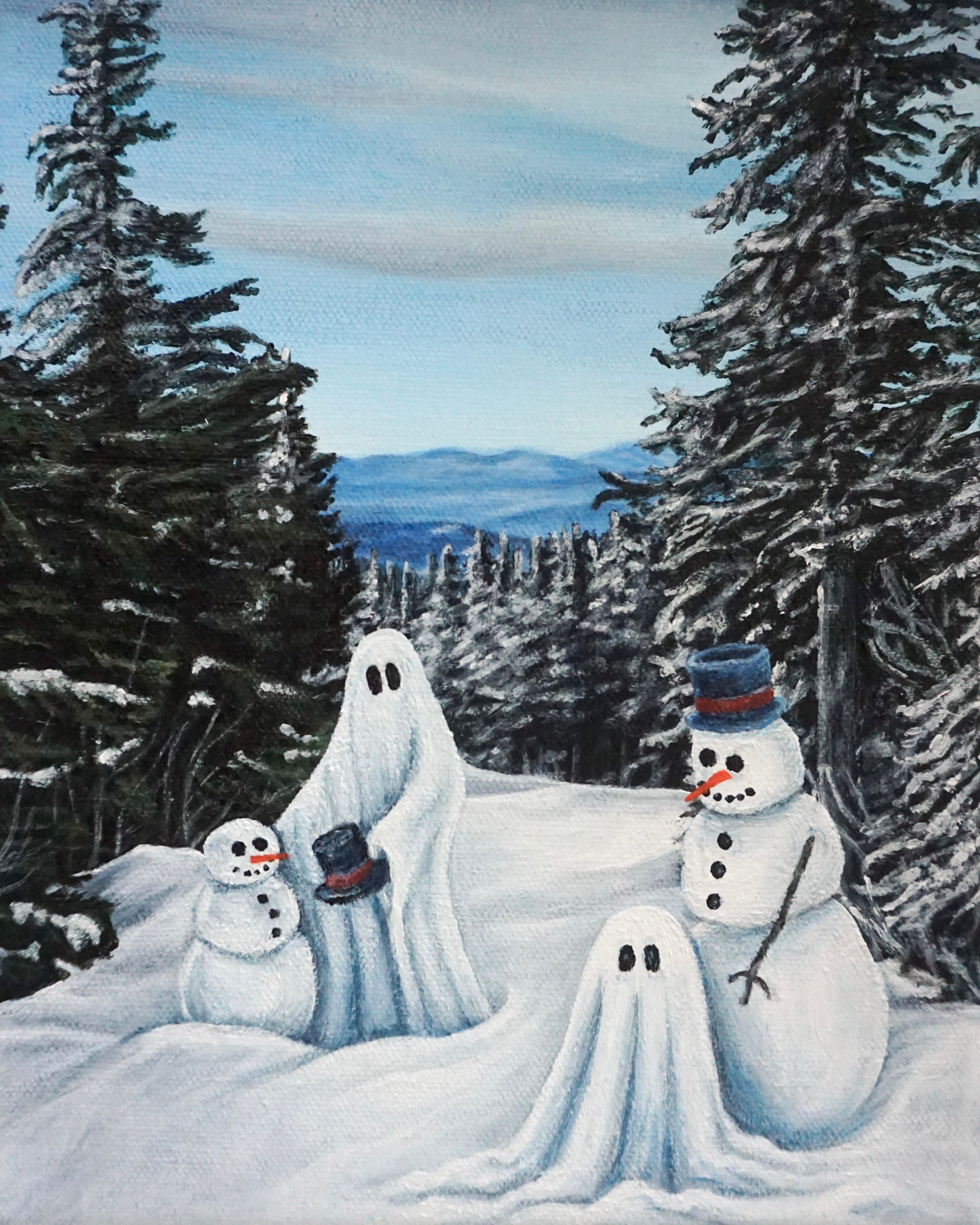 “Snow Ghost” print