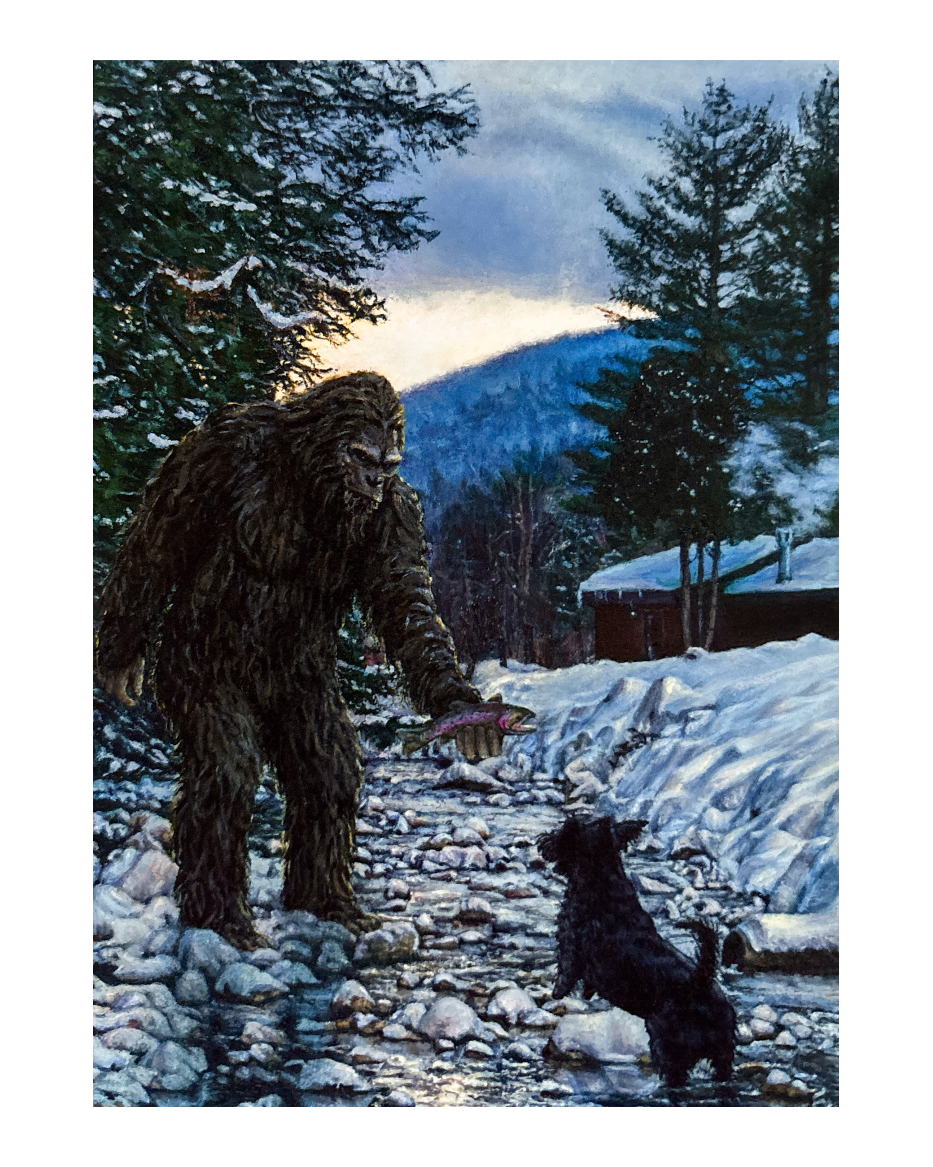 “Green Mountain Bigfoot” print