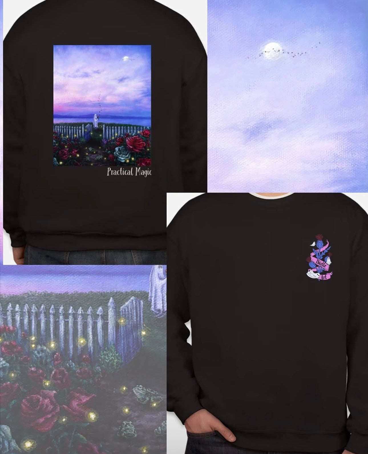 Crewneck Sweatshirt/ T-Shirt “Practical Magic”