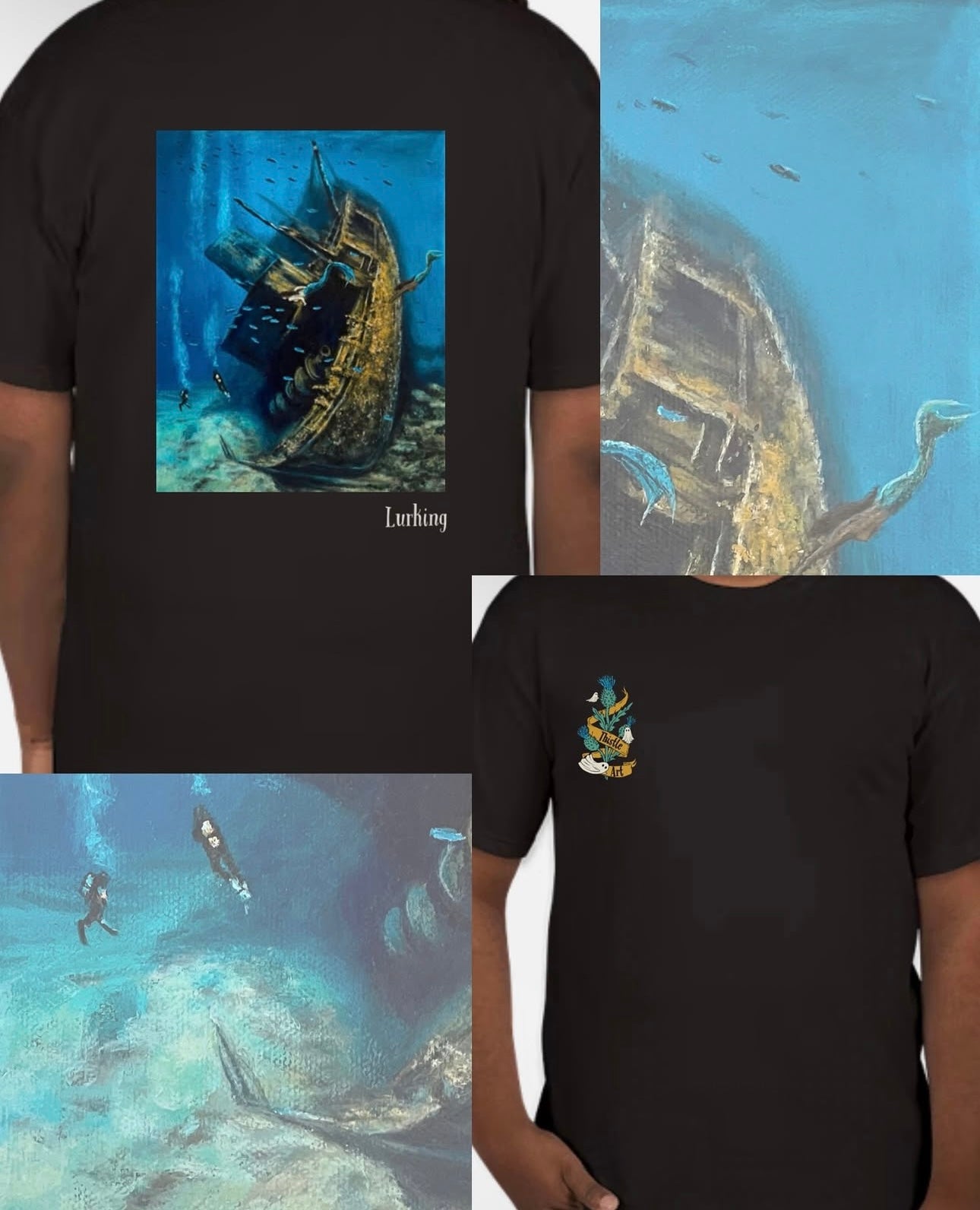 Crewneck Sweatshirt/ T-Shirt “Lurking”