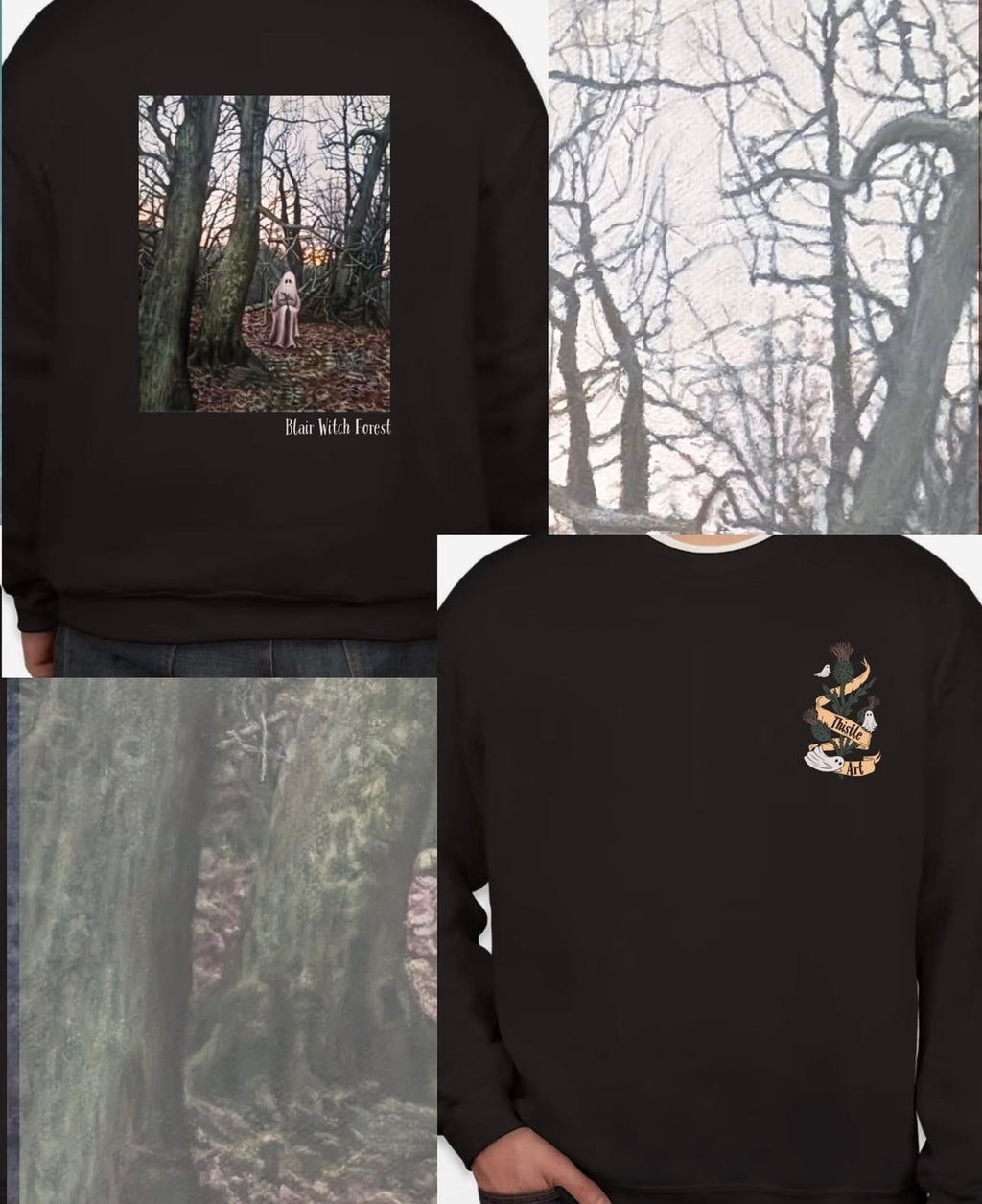 Crewneck Sweatshirt/ T-Shirt “Blair Witch Forest”