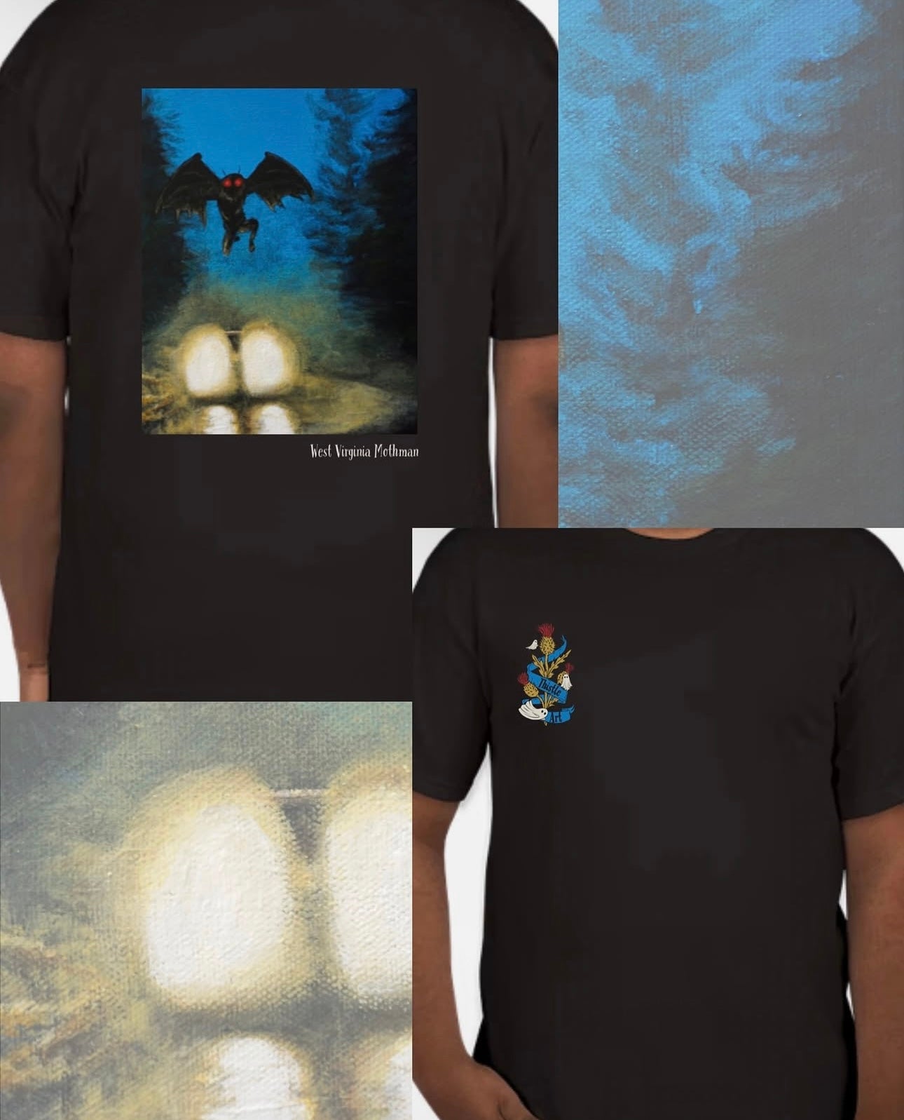 Crewneck Sweatshirt/ T-Shirt “West Virginia Mothman”